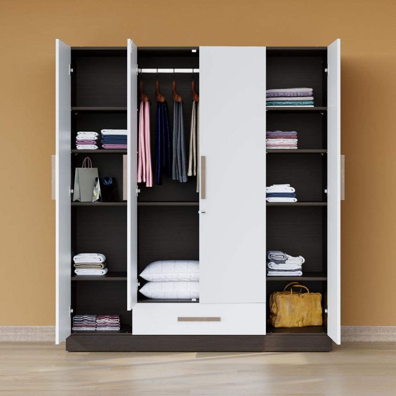 Four Door Wardrobe Assembly view 2