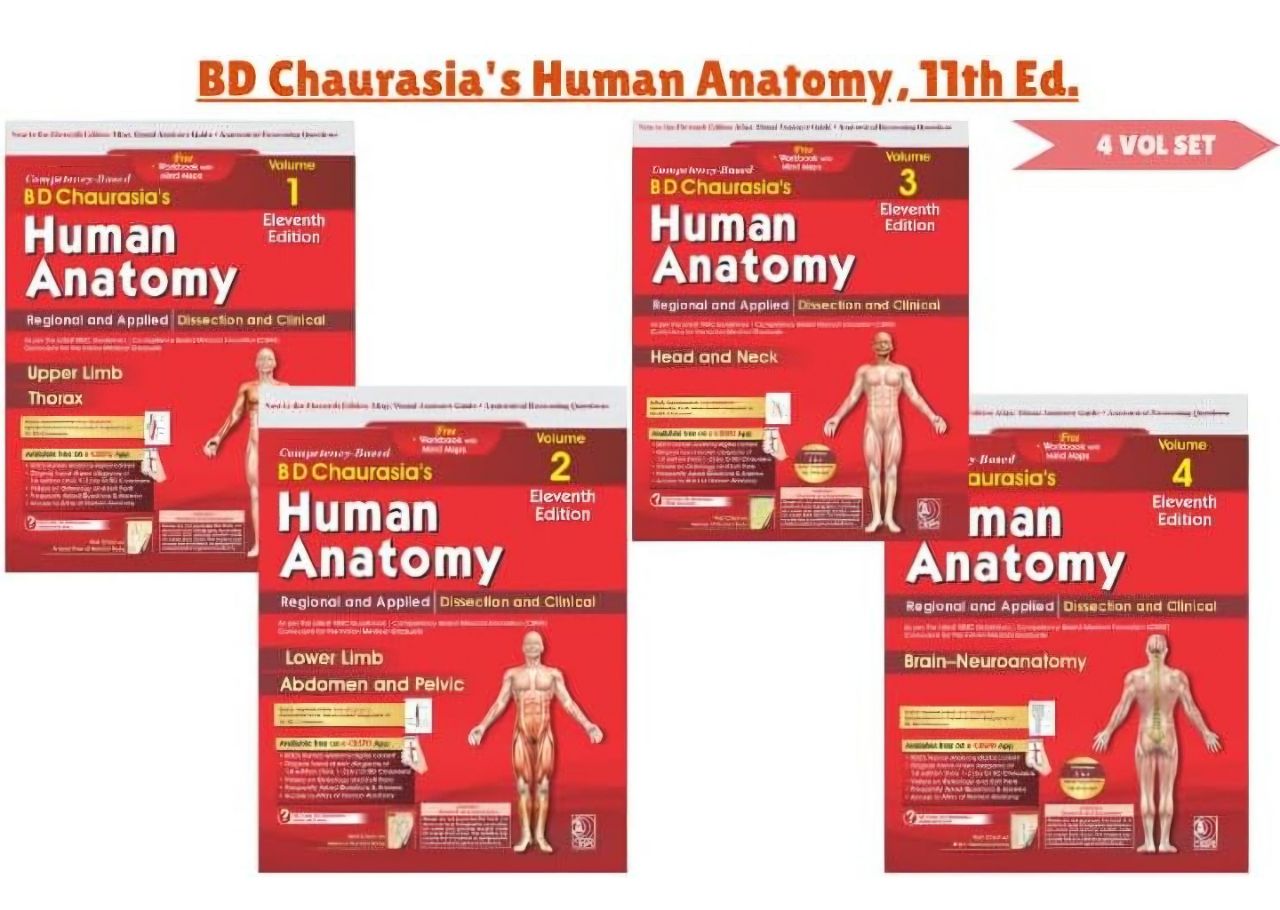 BD Chaurasia's Human Anatomy (4 Vol. Set) 11th Edition view 3