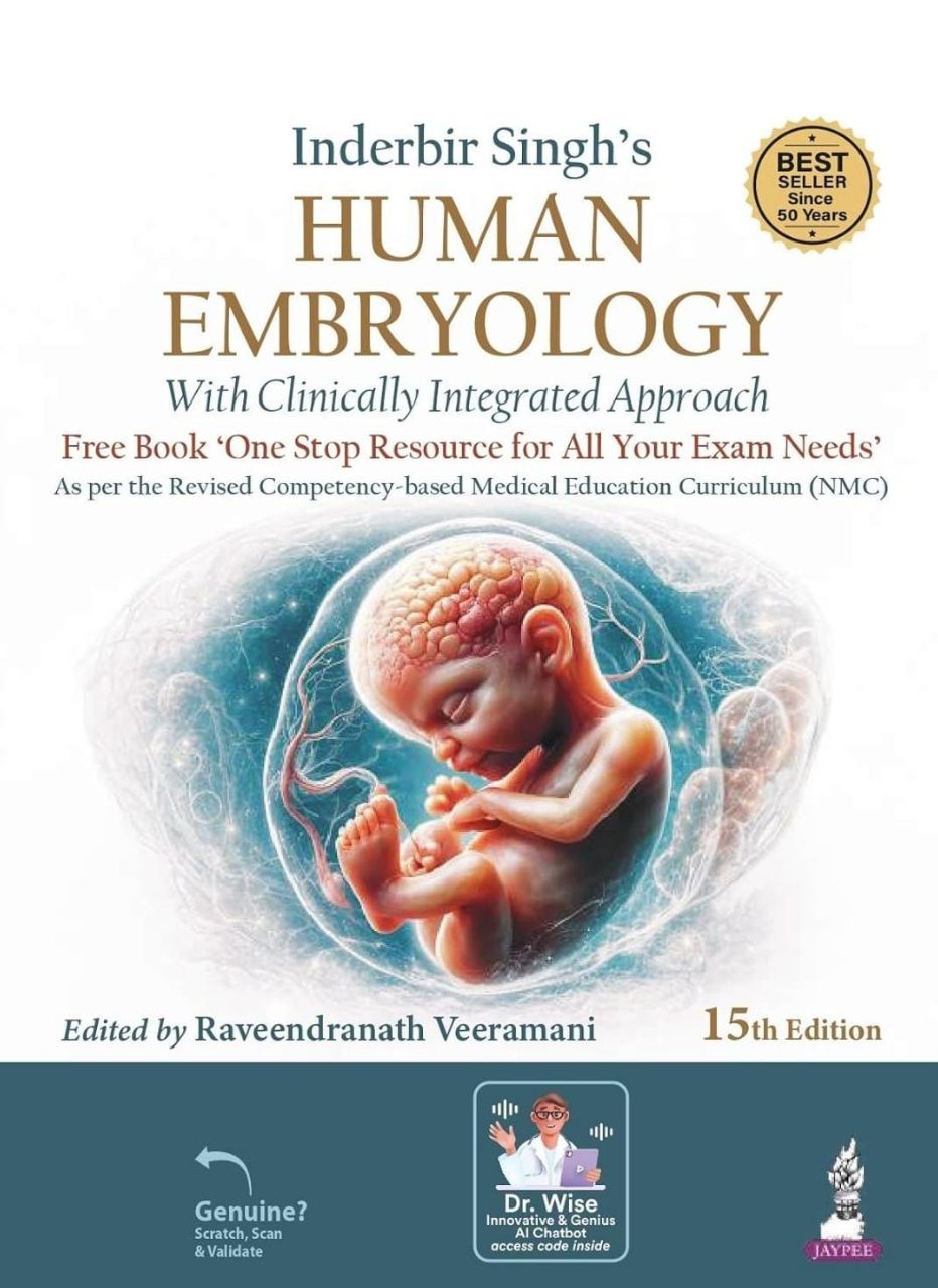 Inderbir Singh's Human Embryology, 15th Edition