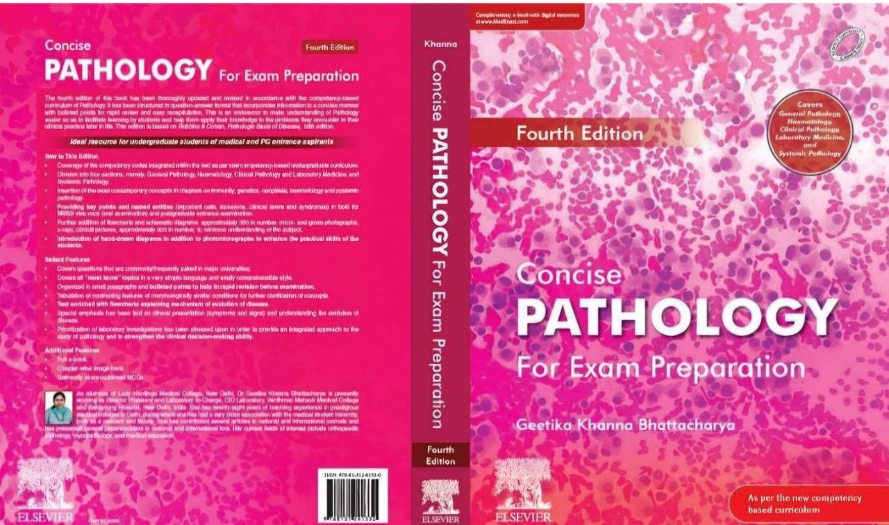 Concise Pathology For Exam Preparation - Geetika Khanna Bhattacharya Fourth Edition