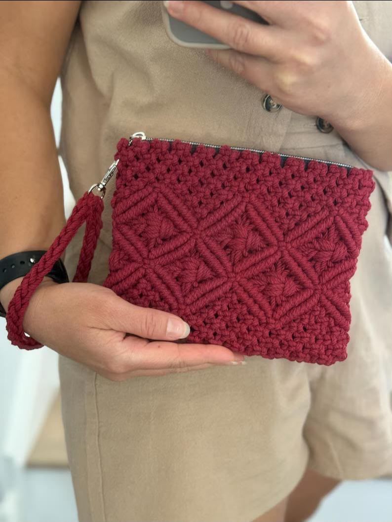 Woven Clutch Bag view 3