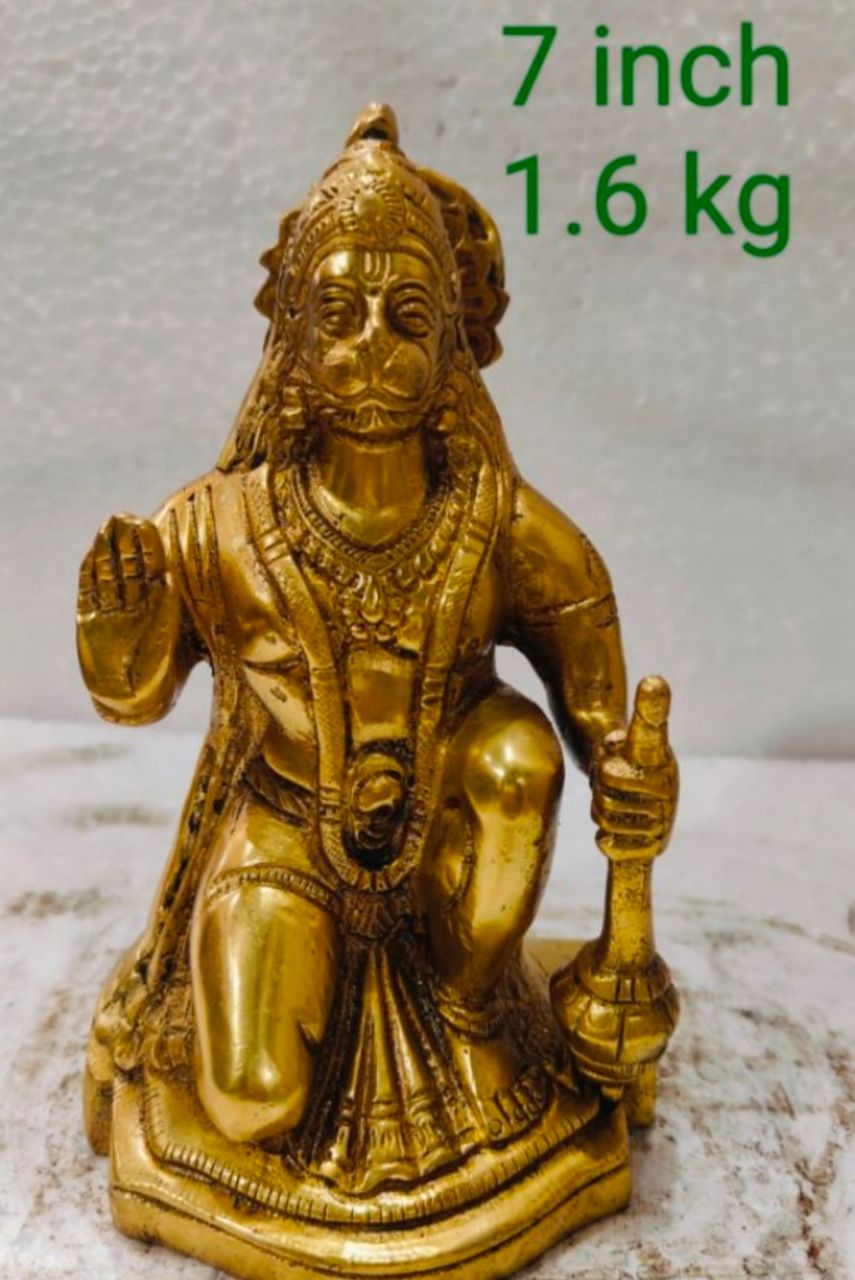 Brass Lord Hanuman Statue