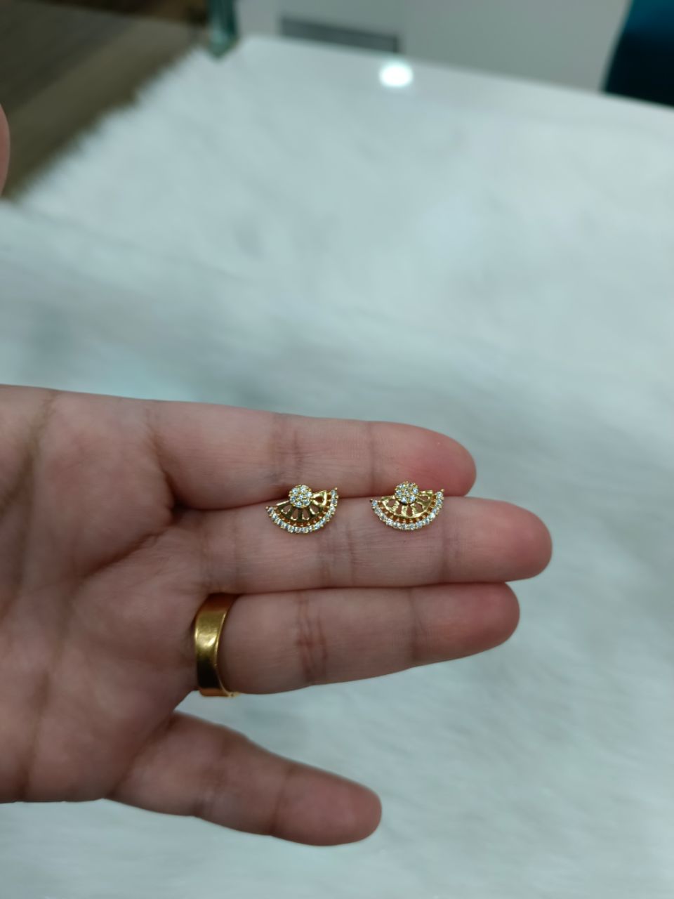 Gold Plated Earrings 37 view 3
