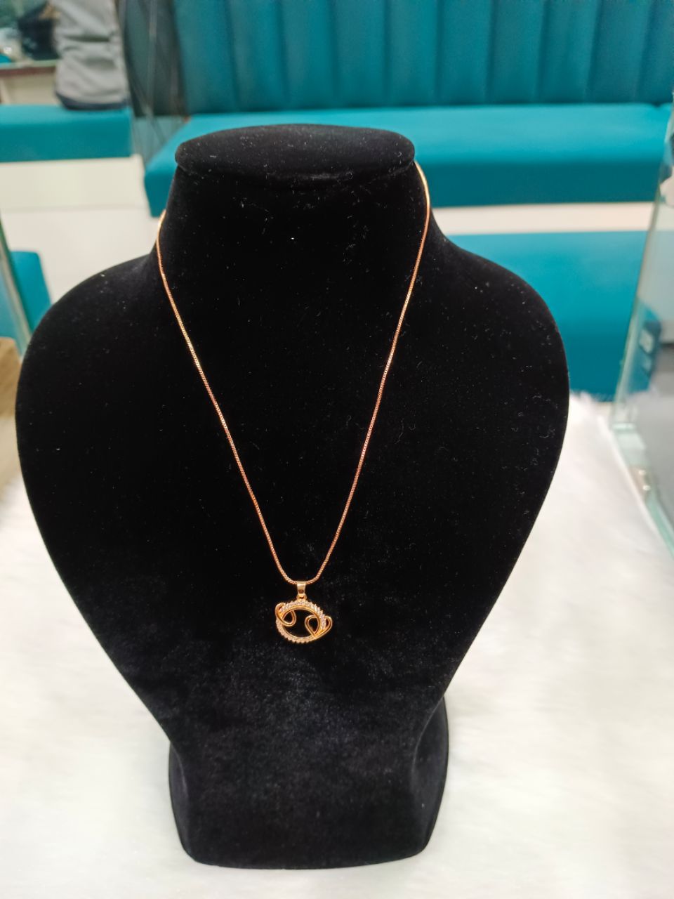 Rose Gold Plated Pendant Set 14 view 3