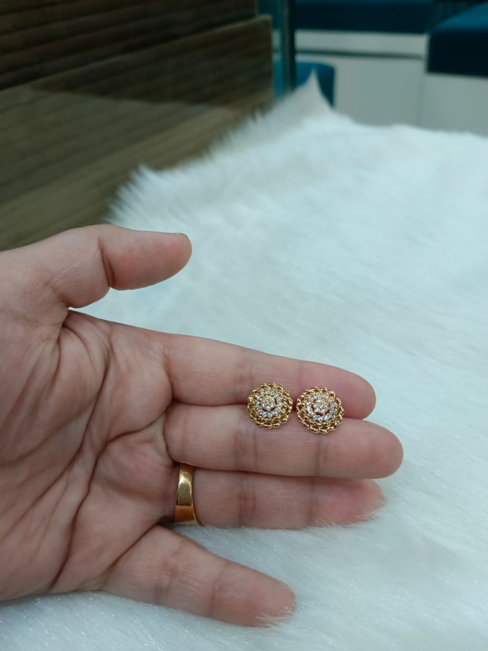 Gold Plated Earrings view 3