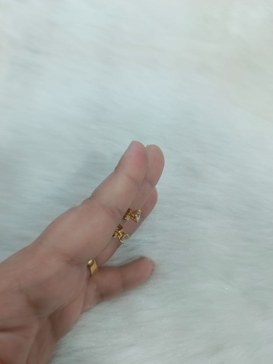 Gold Plated Earrings 46 view 2