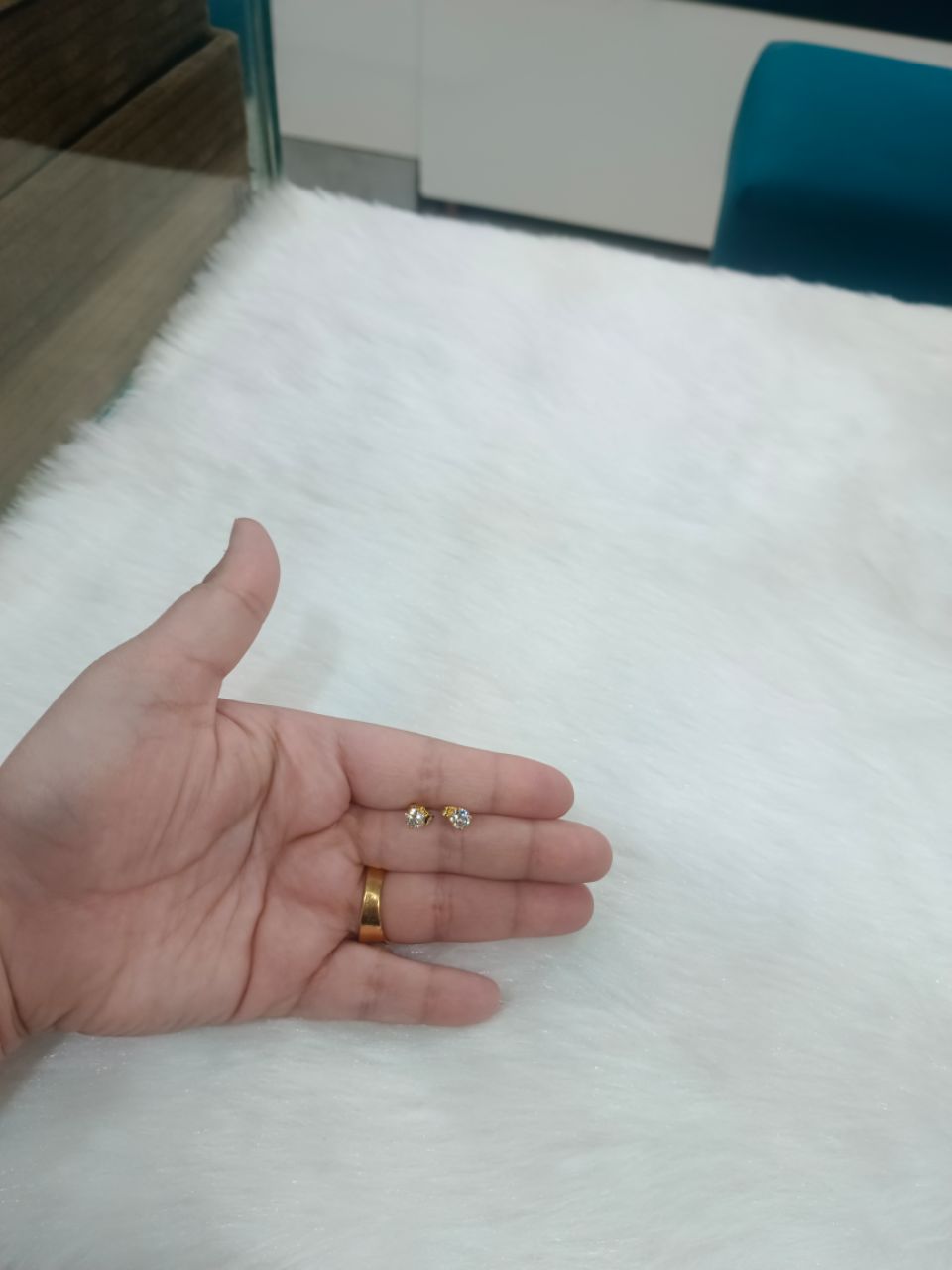 Gold Plated Earrings 46 view 3