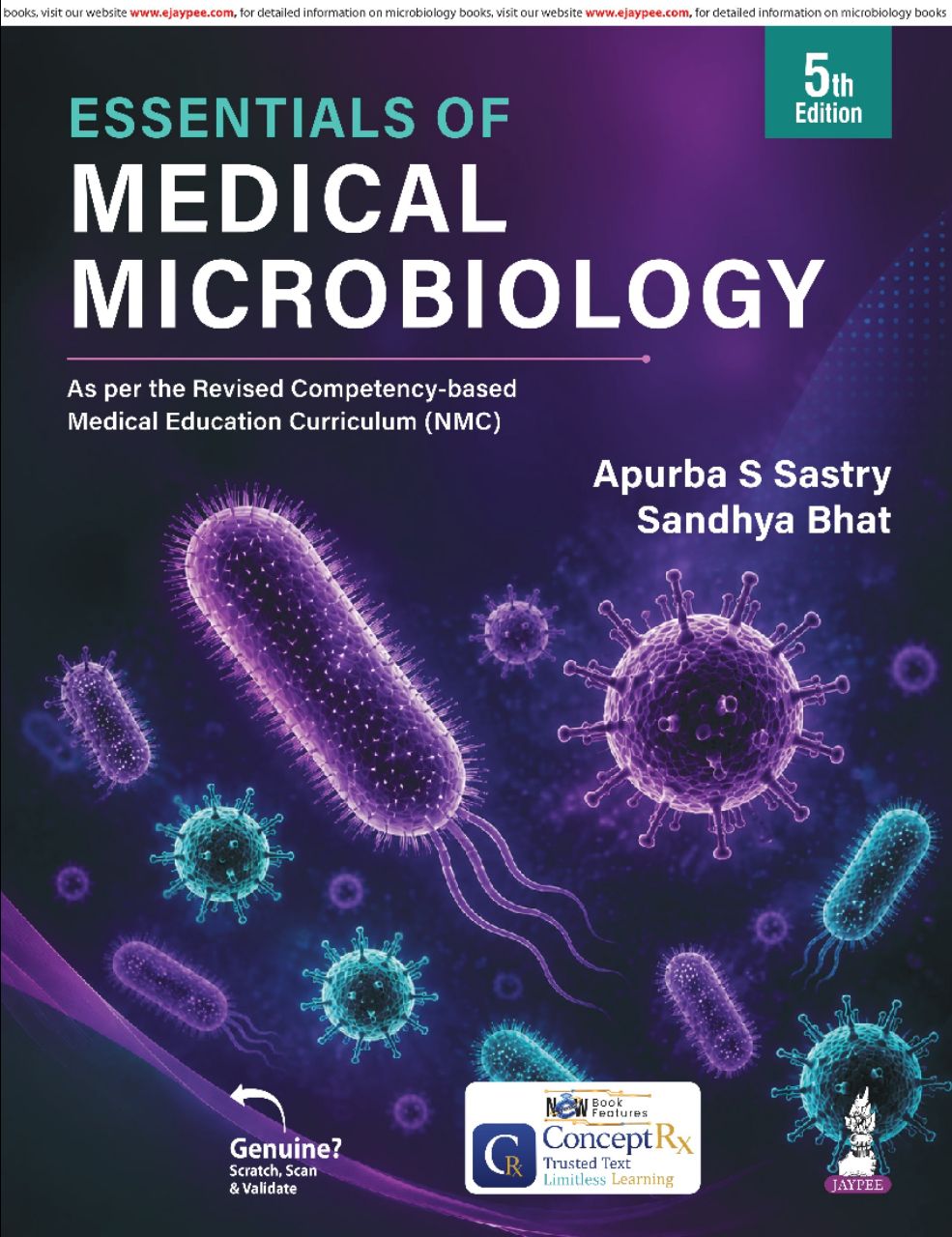 Essentials of Medical Microbiology, 5/E for MBBS 2nd Year Students
APURBA S SASTRY SANDHYA BHAT
ISBN: 9789366169446
2027
5/E
