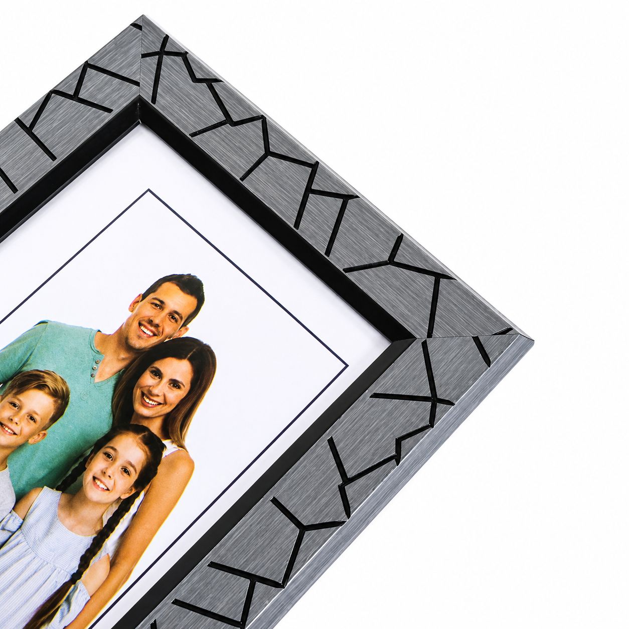 Table Stand Gray And Black Synthetic 4X6 Photo Frame view 5