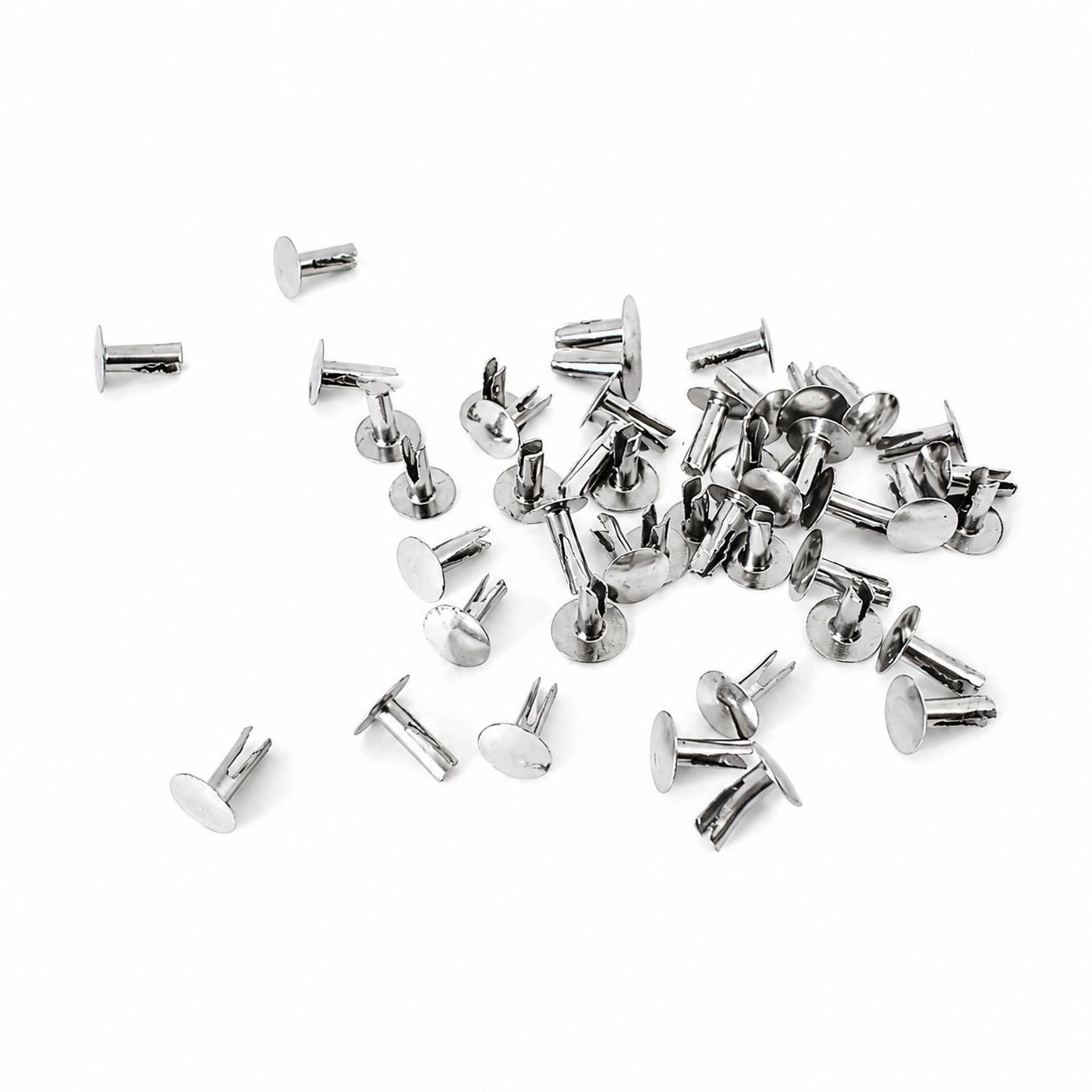Metal Frame Clips  Half Chira/Half Split Steel Rivets 50 Pc view 3