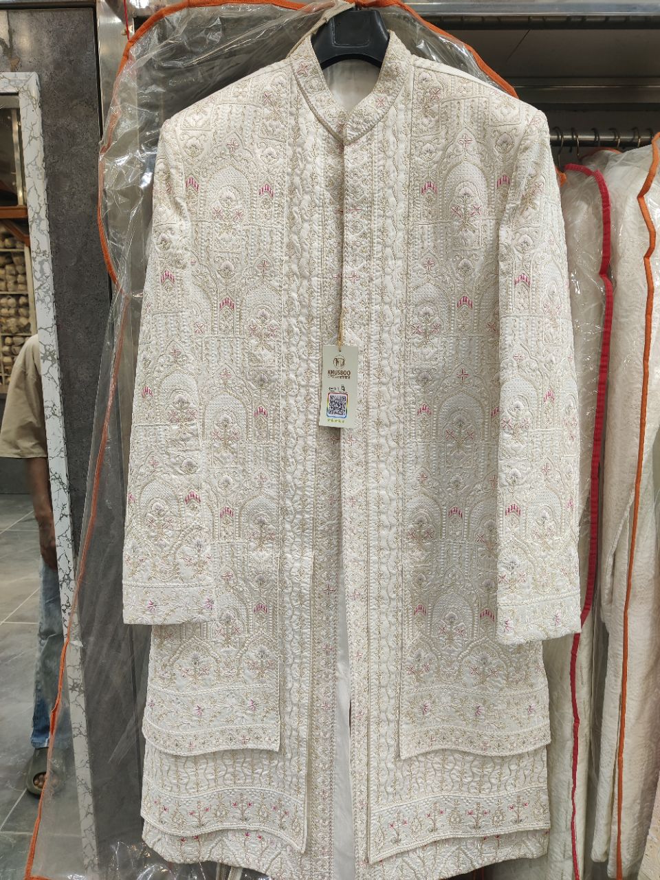 Embroidered Sherwani view 2