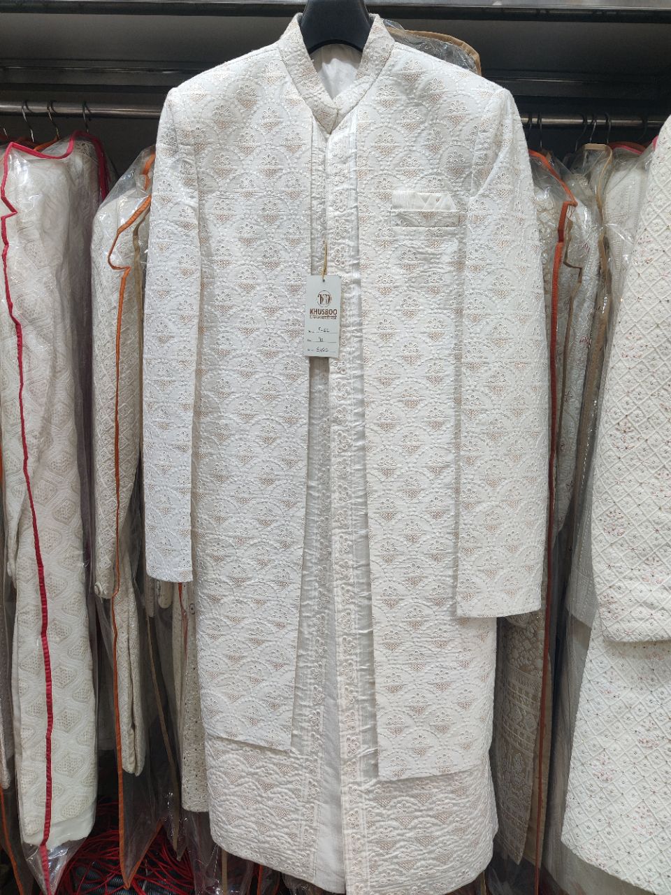 Khusboo Embroidered Sherwani view 2