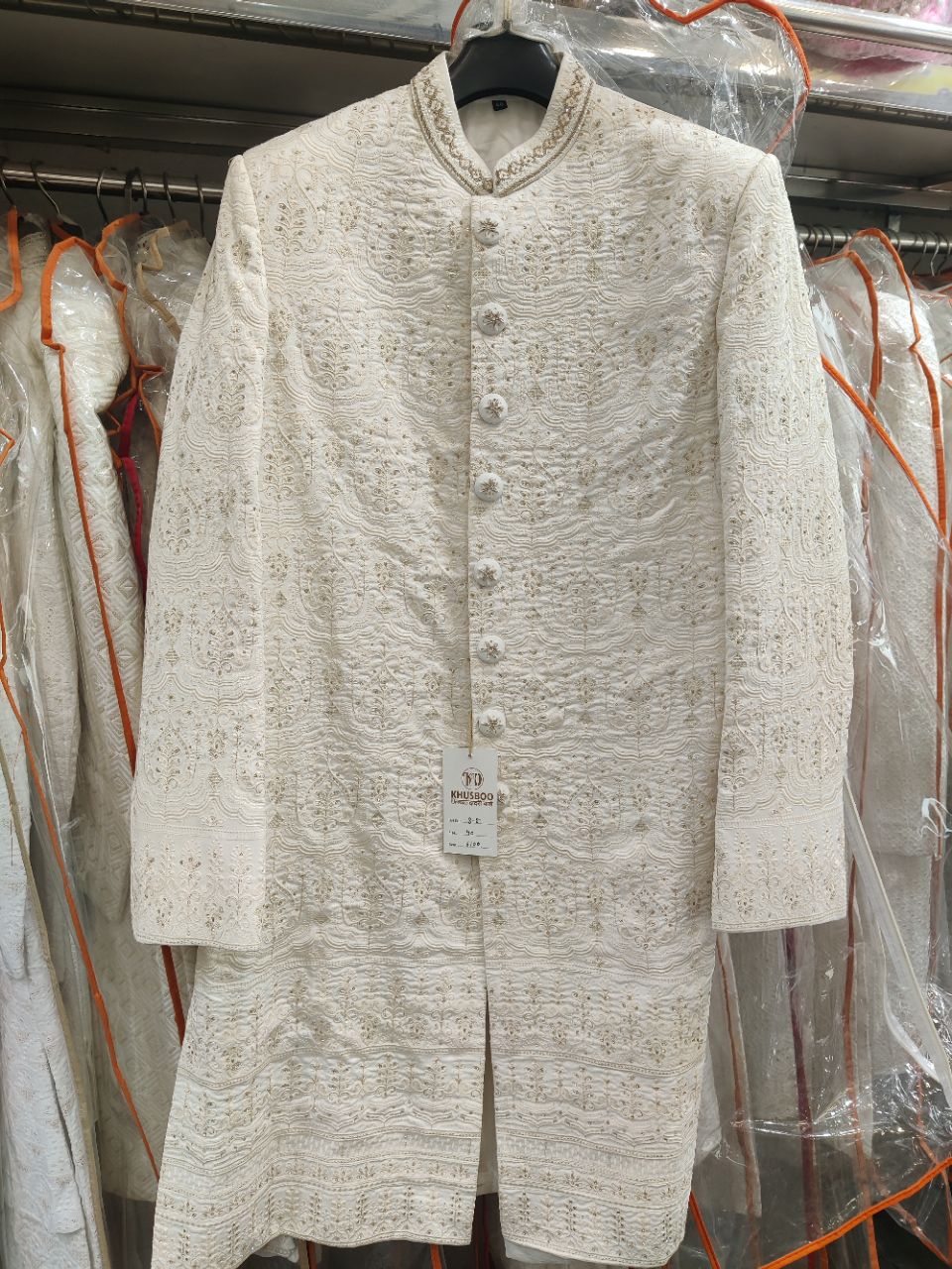 Embroidered Sherwani view 2