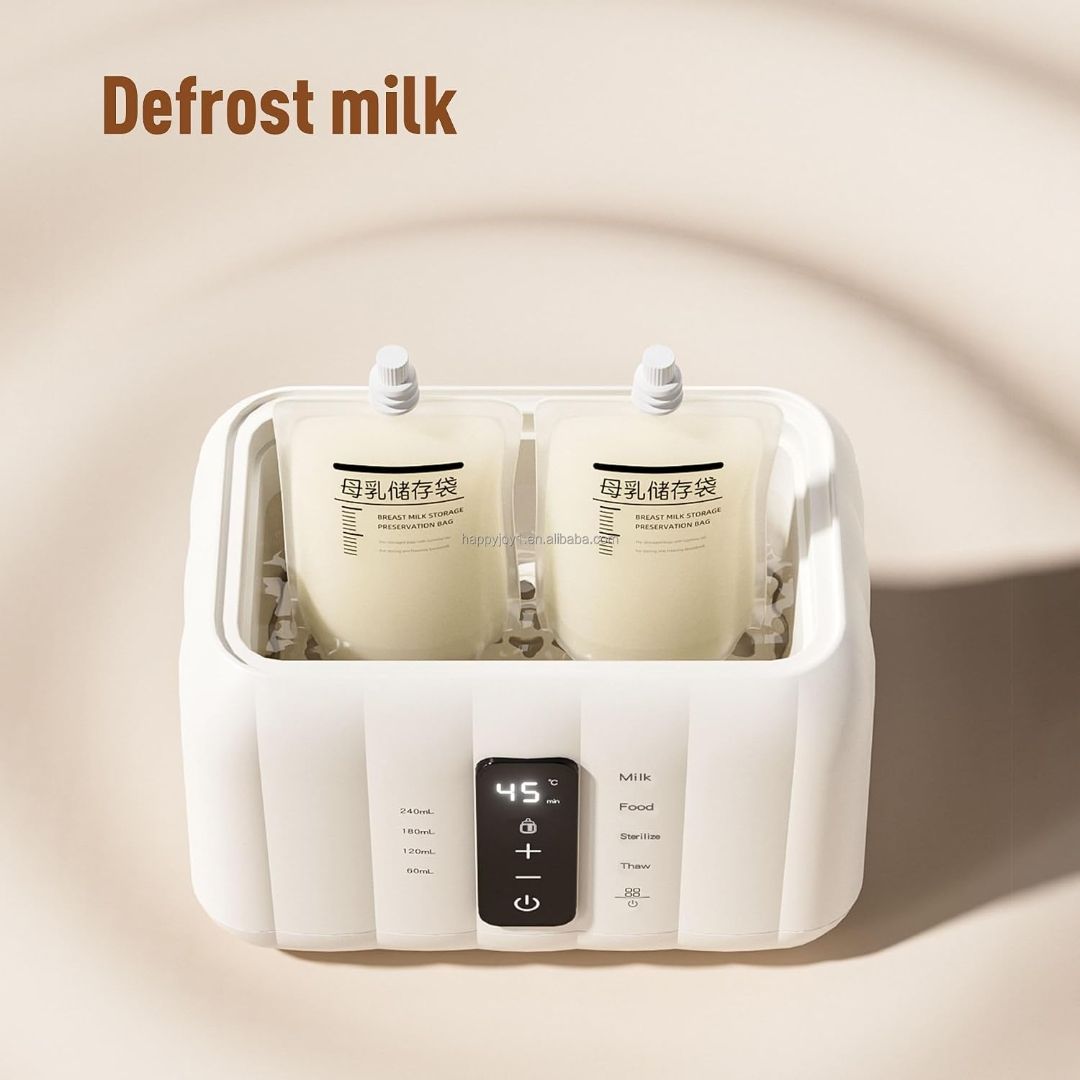 Mee Mee SmartFeed 12-in-1 Multi-Utility Baby Food & Bottle Warmer | Milk & Food Warming, Sterilization, Thawing/Defrosting | Dual Capacity | Auto Shut-Off | Night Light view 3