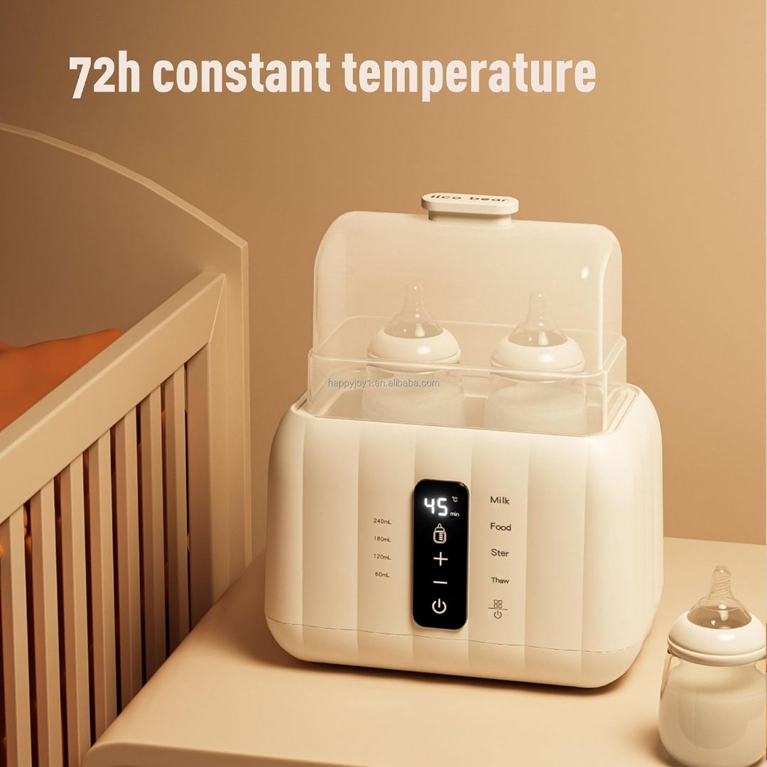 Mee Mee SmartFeed 12-in-1 Multi-Utility Baby Food & Bottle Warmer | Milk & Food Warming, Sterilization, Thawing/Defrosting | Dual Capacity | Auto Shut-Off | Night Light view 4
