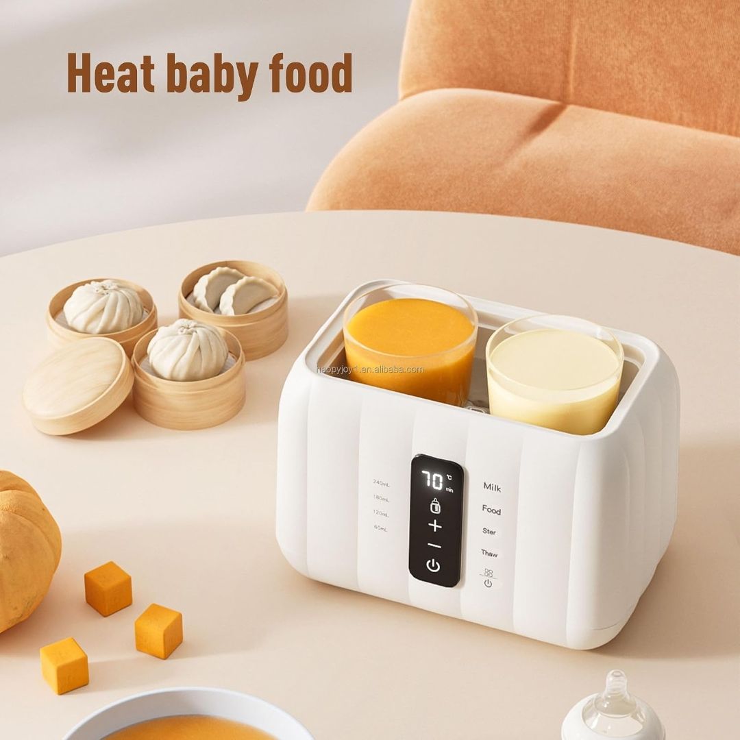Mee Mee SmartFeed 12-in-1 Multi-Utility Baby Food & Bottle Warmer | Milk & Food Warming, Sterilization, Thawing/Defrosting | Dual Capacity | Auto Shut-Off | Night Light view 5