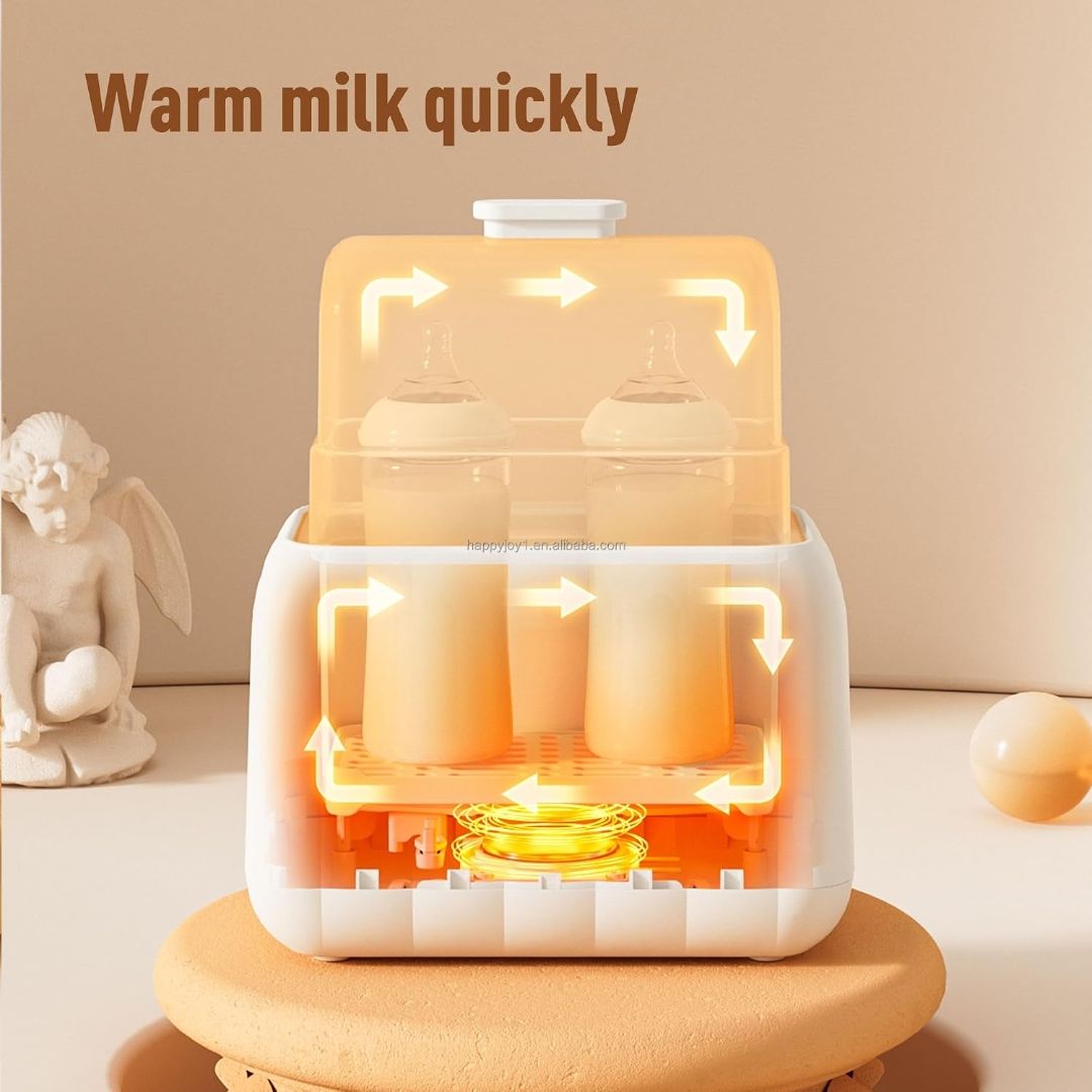 Mee Mee SmartFeed 12-in-1 Multi-Utility Baby Food & Bottle Warmer | Milk & Food Warming, Sterilization, Thawing/Defrosting | Dual Capacity | Auto Shut-Off | Night Light view 6
