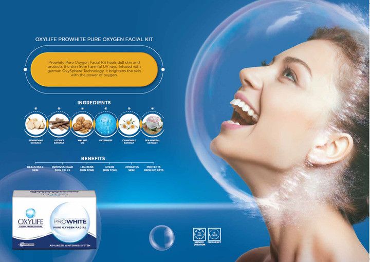 OxyLife ProWhite Pure Oxygen Facial Pack Of 5 view 3