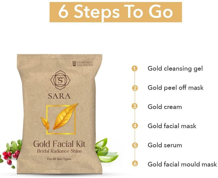 Sara Gold Facial Kit Bridal Radiance Shine view 4