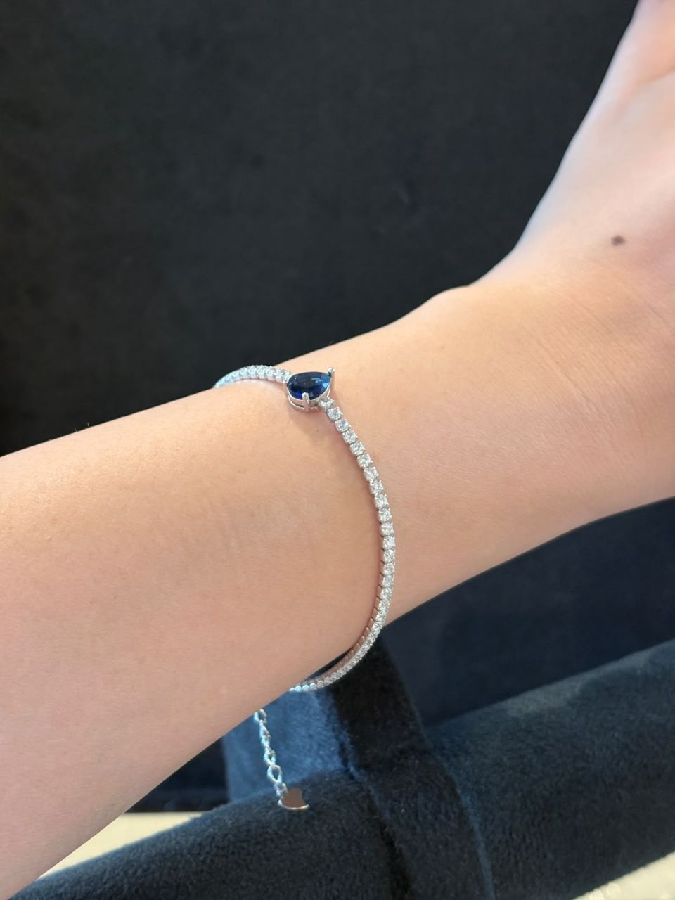 925 Silver Bracelet  With AD view 2