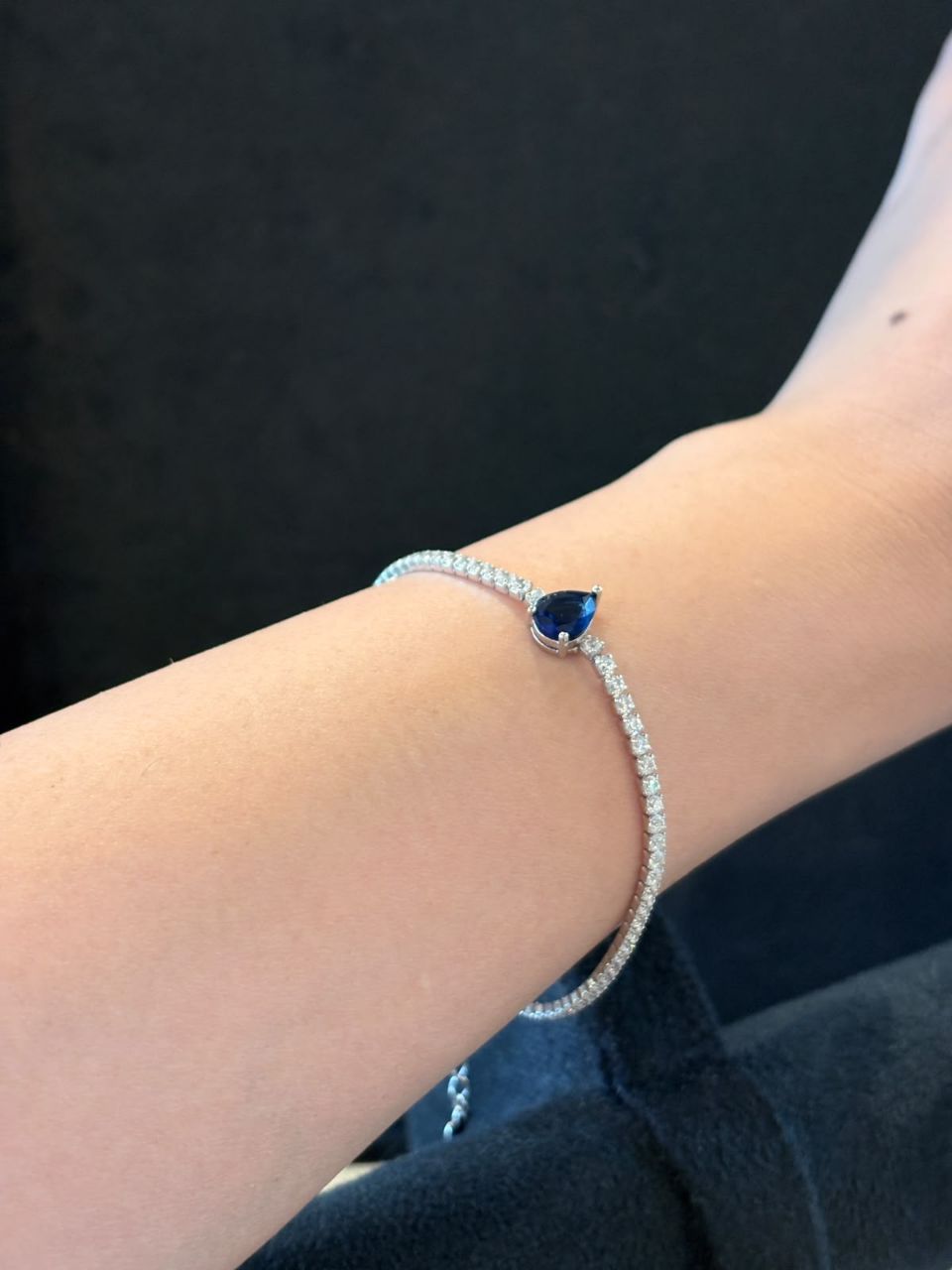 925 Silver Bracelet  With AD view 3