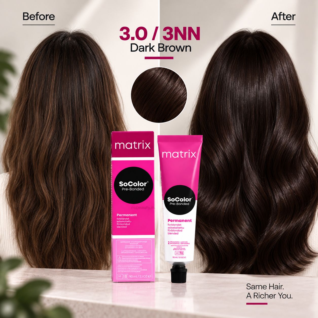 Matrix SoColor No (3NN) ( Dark Brown) view 3