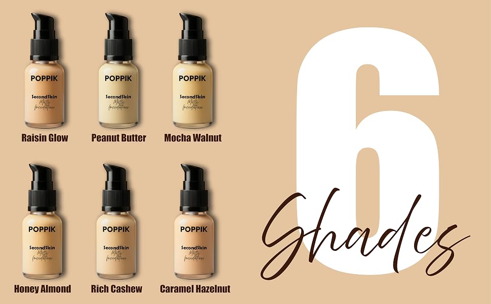Poppik Matte Foundation Shade(caramel Hazelnut) view 2