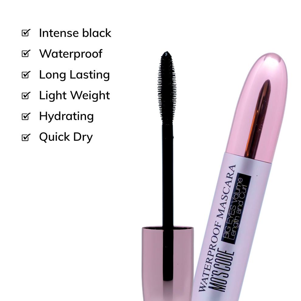 Mos Code Waterproof Mascara- Big Eyes Volume Length & Curl  Mascara view 2