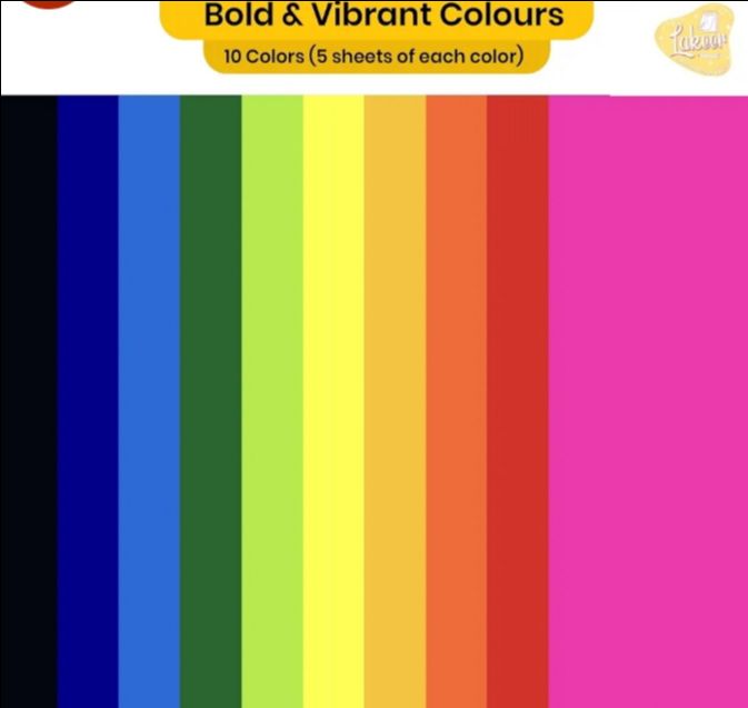 A3 Colour Paper Pack Of 20 Sheets view 4