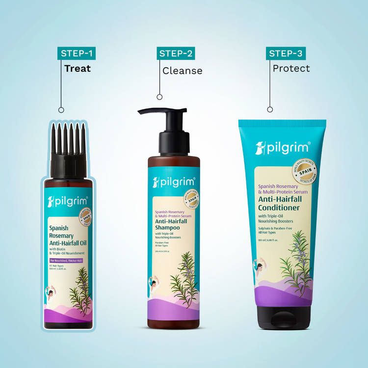 Pilgrim
Spanish Rosemary & Biotin Hair GrowthOil Control Hairfall Thick Strong Hair with view 6