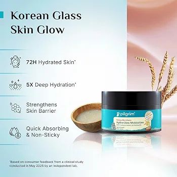 Pilgrim Korean Rice Water Hydra Glow Moisturizer for Glass Skin Glow - Pilgrim Korean Rice Water Hydra Glow Moisturizer for Glass Skin Glow view 3