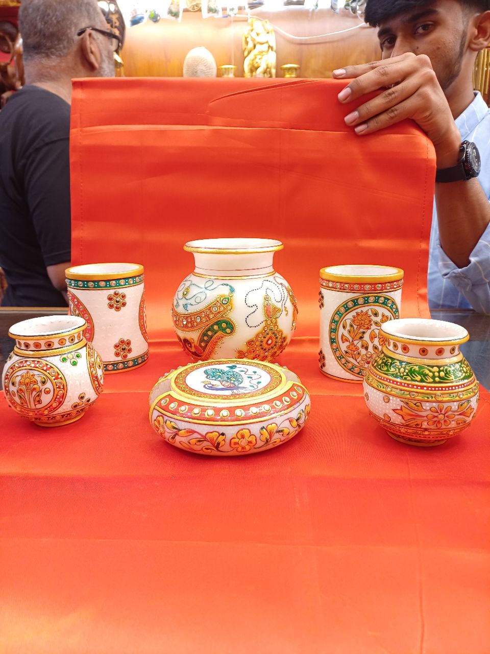 Hand-Painted Ceramic Pots
