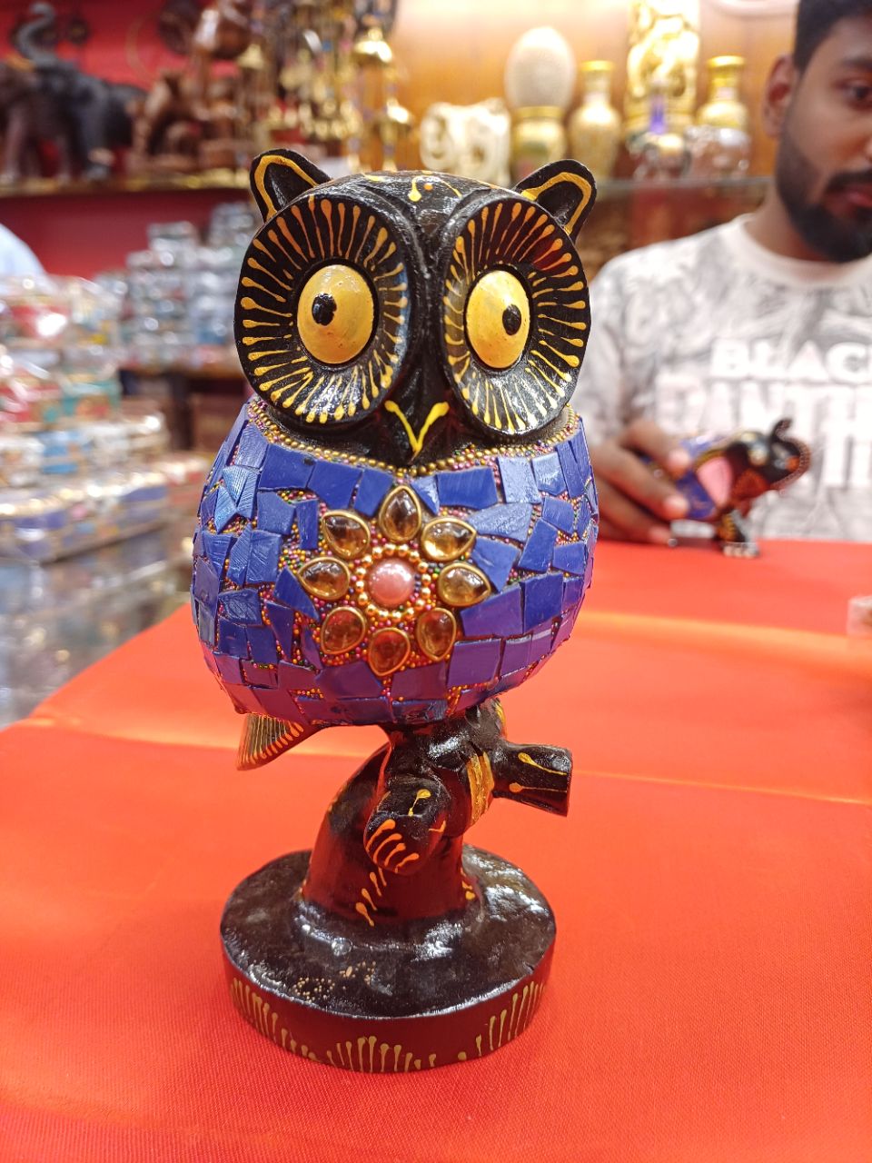 Colorful Owl Figurine