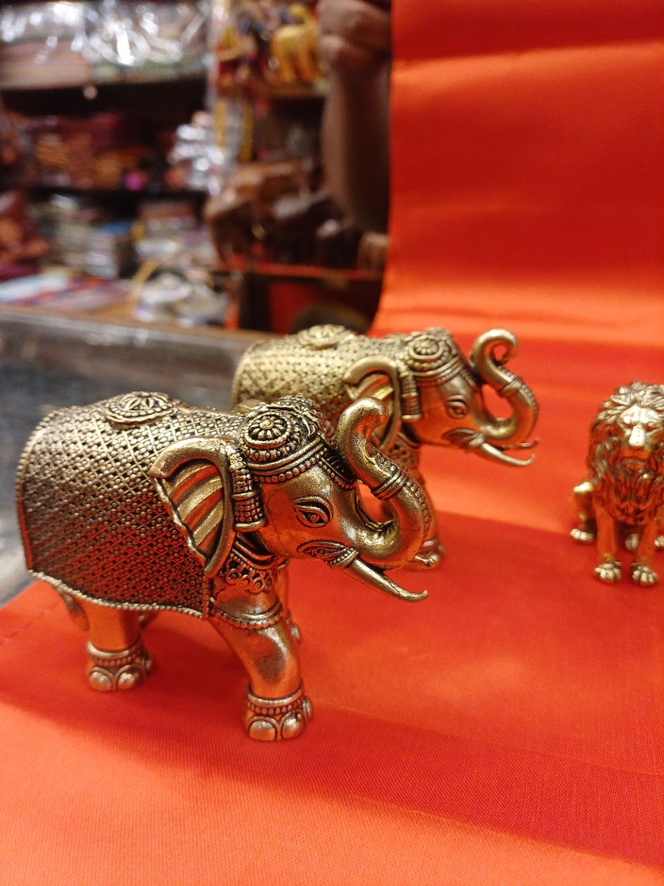 Brass Elephant Statue