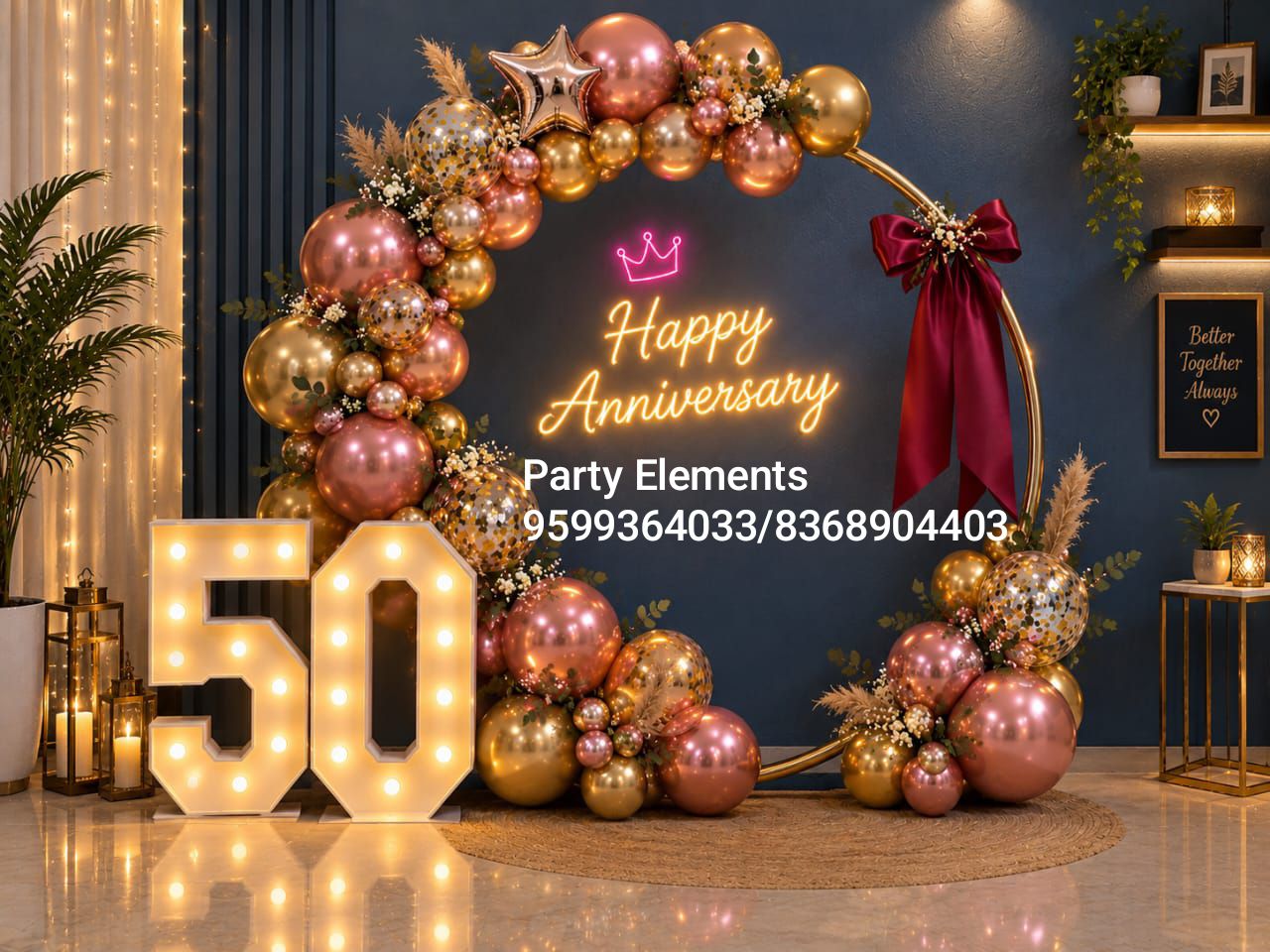 50th Anniversary Celebration Decoration Arch
