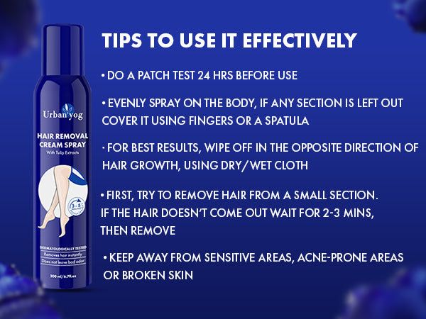 Urban Yog Cream Hair Removal Spray With Tulip Extracts view 4