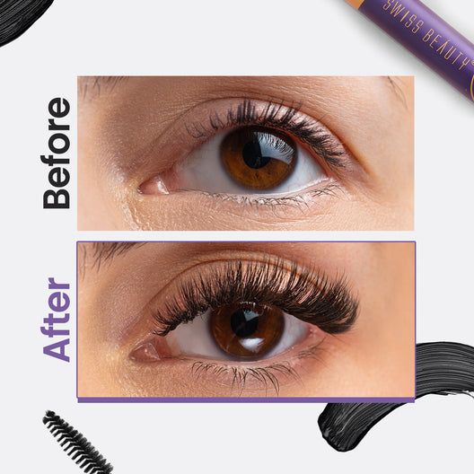 Swiss beauty Bold Eyes Super Lash Mascara Waterproof - Black view 6