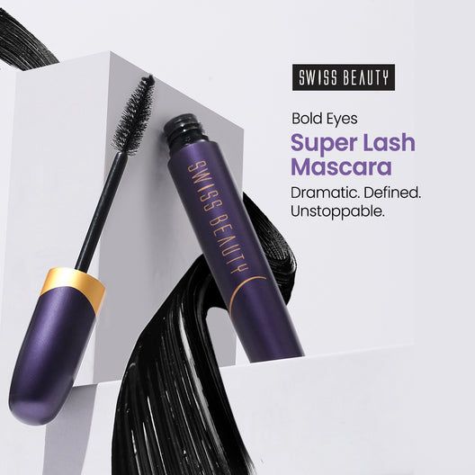 Swiss beauty Bold Eyes Super Lash Mascara Waterproof - Black view 3