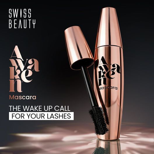 Swiss Beauty Awaken Waterproof Mascara with Argan Oil 3X Volume, Argan Oil Formula, Waterproof, view 3