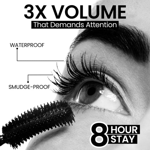 Swiss Beauty Awaken Waterproof Mascara with Argan Oil 3X Volume, Argan Oil Formula, Waterproof, view 4
