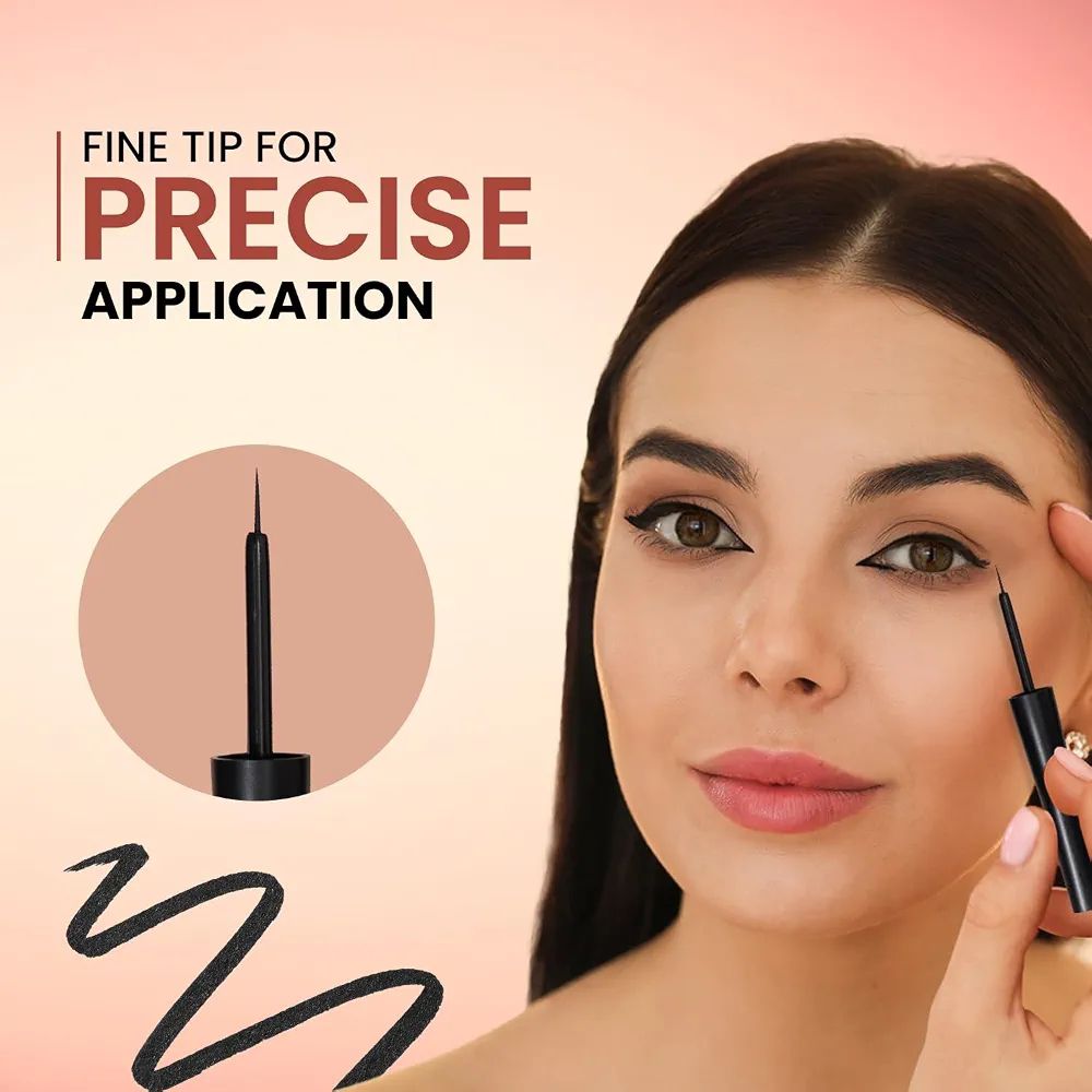 Swiss Beauty Matte Max Liquid Eyeliner | Smudge-proof | Quick Drying | view 4