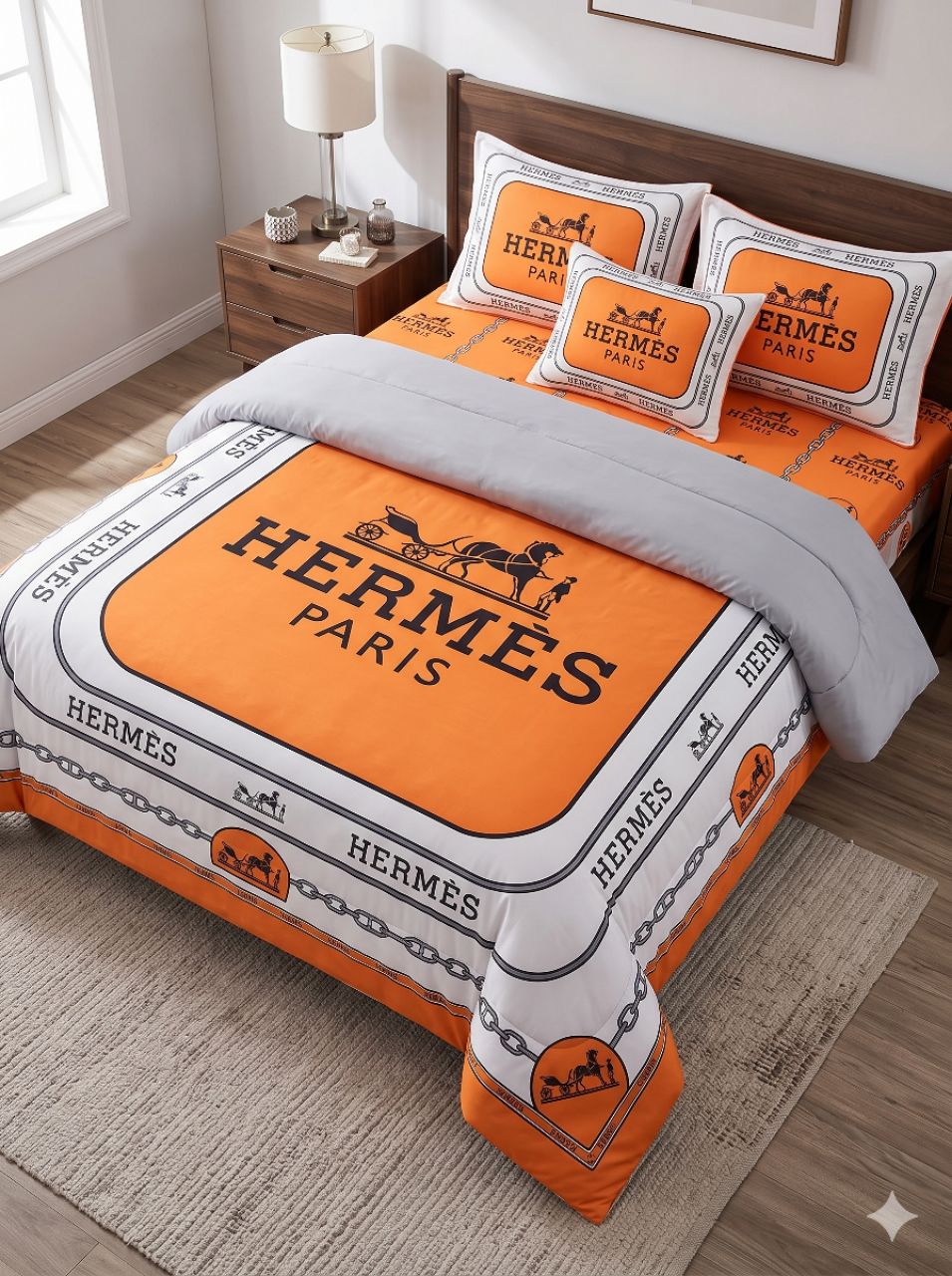 4 Pcs King Size Comforter Set – Premium Designer Bedding view 6