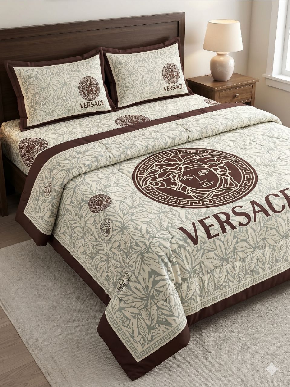 4 Pcs King Size Comforter Set – Premium Designer Bedding view 9