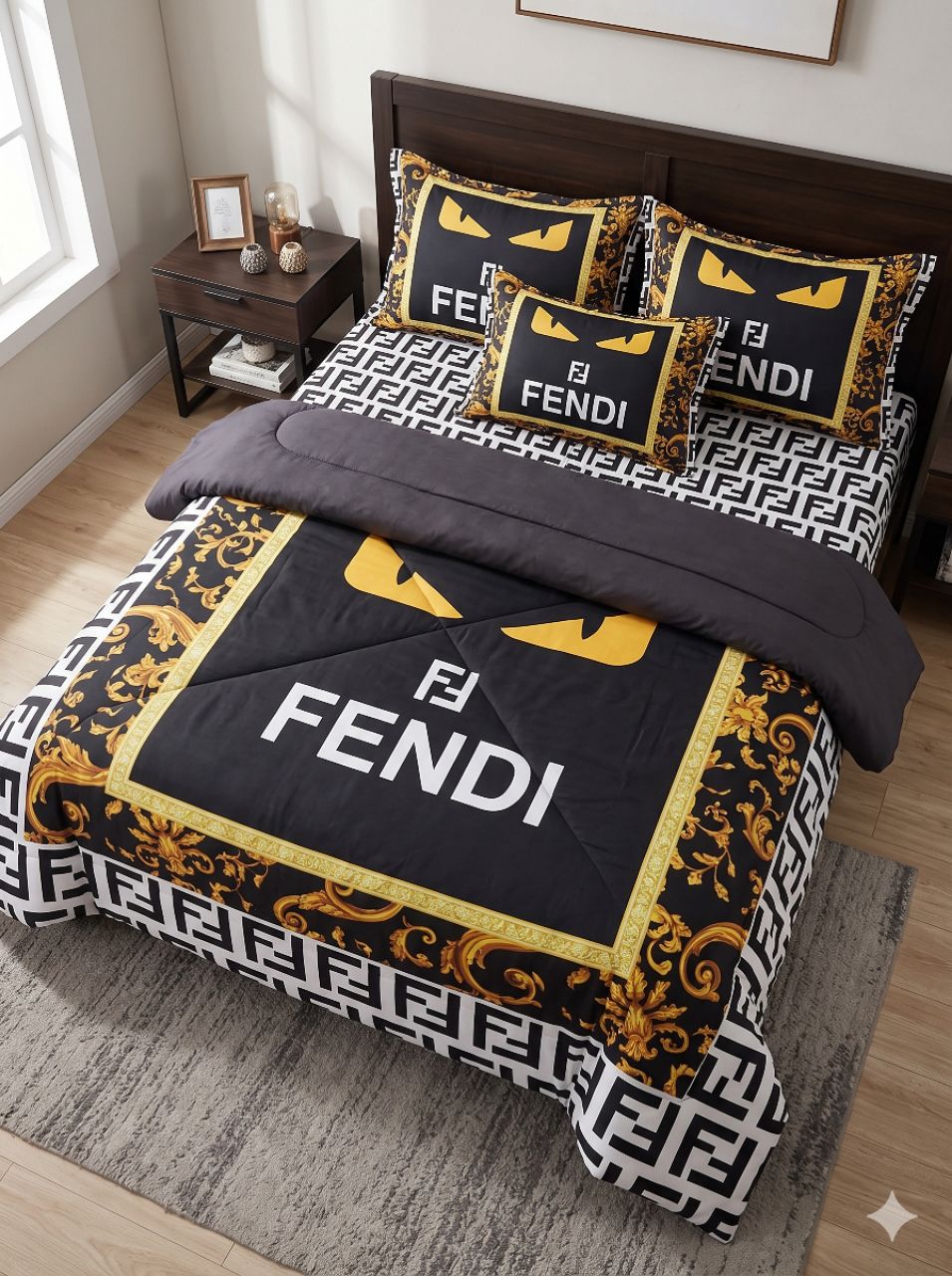 4 Pcs King Size Comforter Set – Premium Designer Bedding view 7