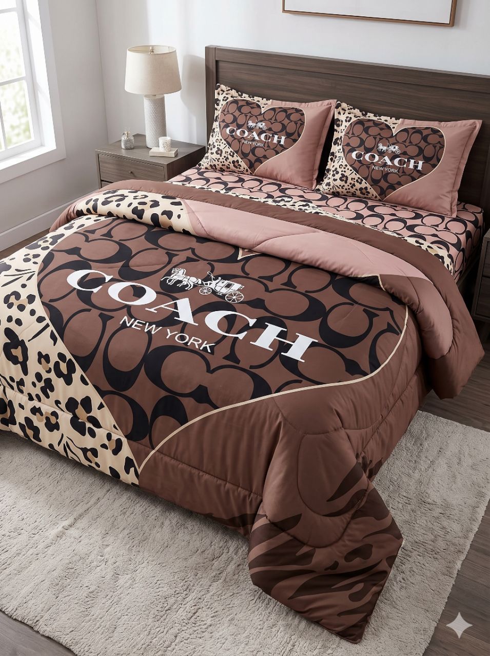 4 Pcs King Size Comforter Set – Premium Designer Bedding