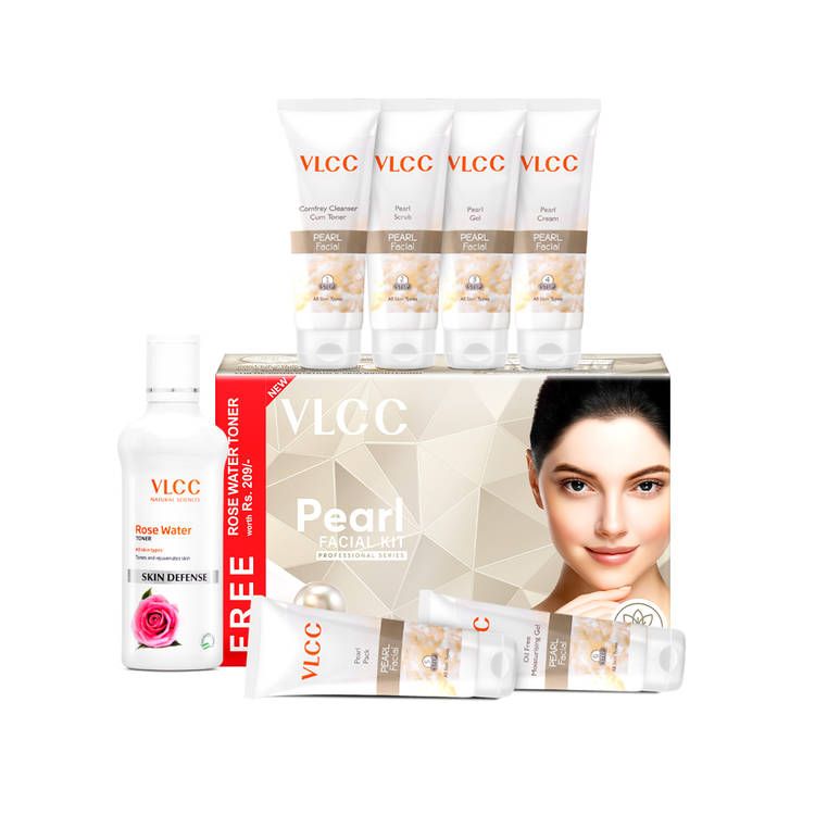 VLCC Pearl Facial Kit With Free Rose Water Toner view 2