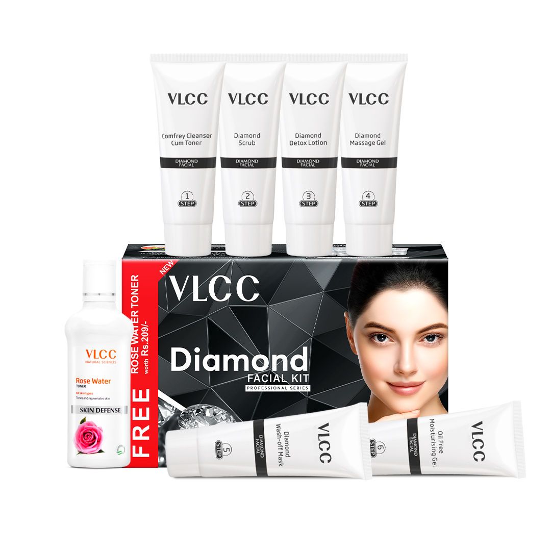 VLCC Diamond Facial Kit With Free Rose Water view 2
