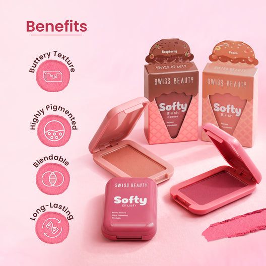 Swiss Beauty Softy Blush
Lightweight
Long-lasting
Smooth[ Strawberry] view 2