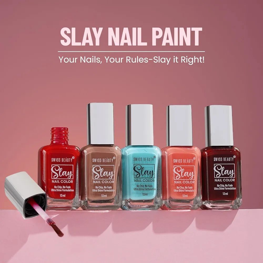 Swiss Beauty Slay Nail Paint[27]Silk Red view 2