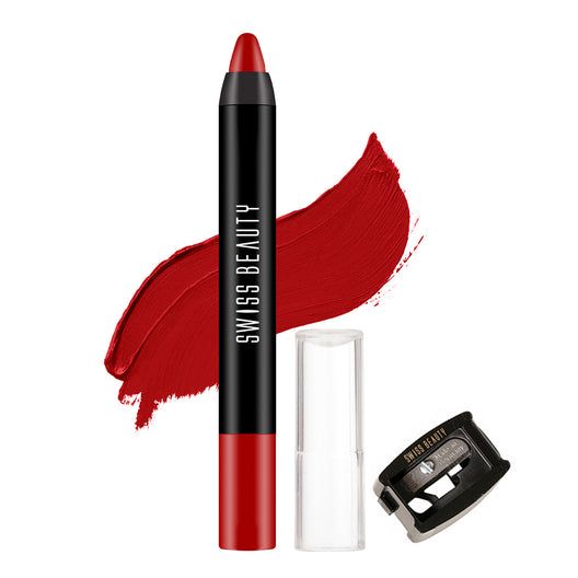 Swiss Beauty Stay Maxx Lip Crayon [03]Red Letter view 2
